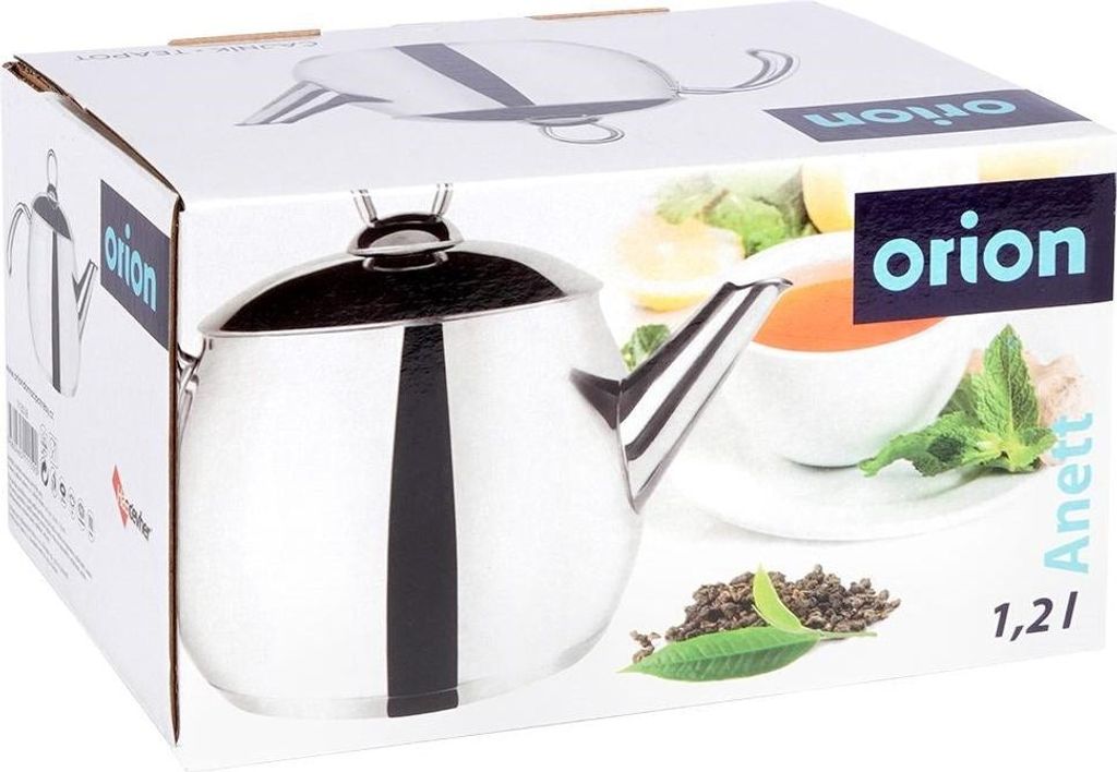 Théière En Inox Pour Cuisinière 1,2 L - Compatible Induction, Gaz, électrique - Fond épais, Poignée Antidérapante - 3