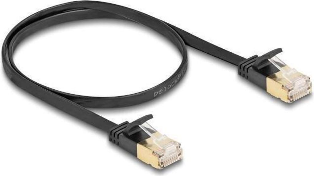 DELOCK RJ45 Netzwerkkabel Cat.6A Stec. zu Stecker U/FTP 0,5m