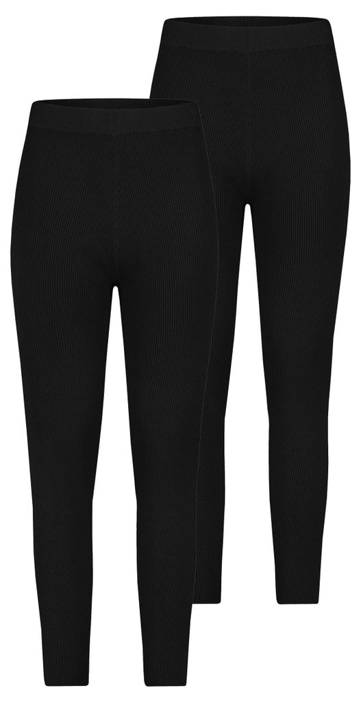 Stitch & Soul 2er-SET Gerippte Leggings mit elastischem Produktbild 