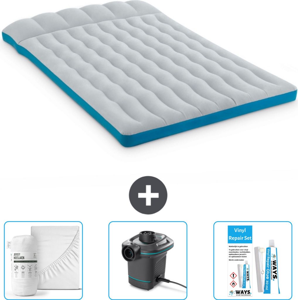Intex Campingmatte – 2 Personen – 127 x 193 x 24 cm – Blau Produktbild 