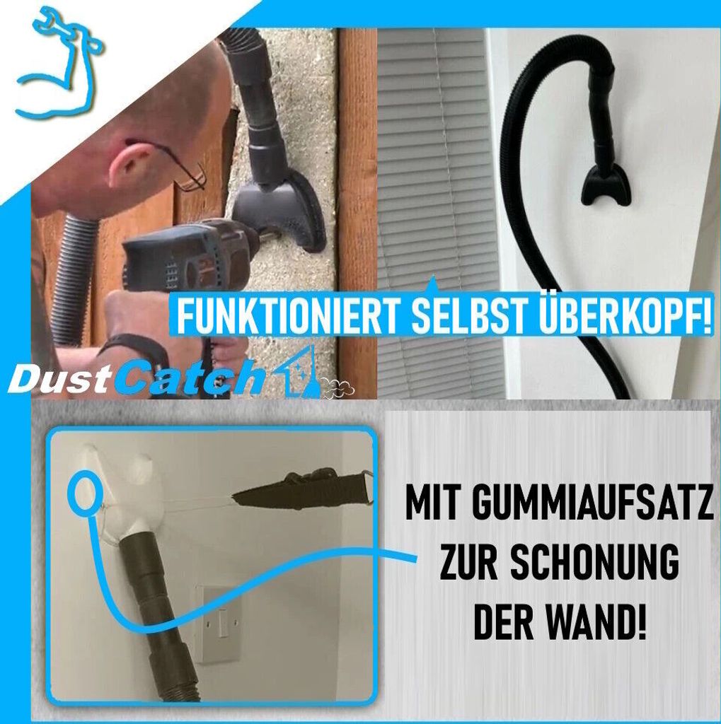 Staubsauger Schmutzfänger Für Bohrer - Freihändiger Bohrstaubfänger Für Saubere Arbeitsbereiche