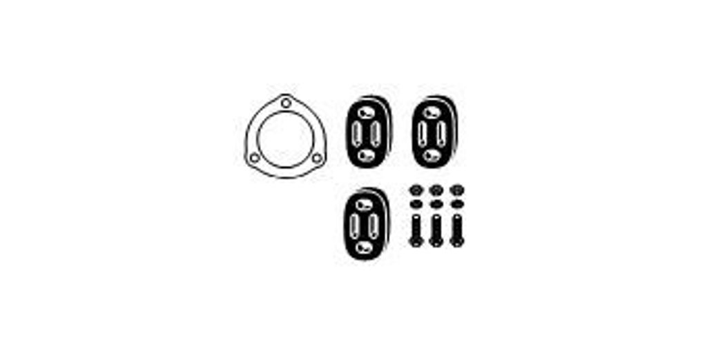 HJS 82 34 6720 Montagesatz Auspuffanlage Abgasanlage für LAND ROVER Defender SUV (L316) Discovery II (L318)