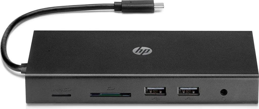 Hub USB-C de voyage HP 1C1Y5AA pour le télétravail et réunions