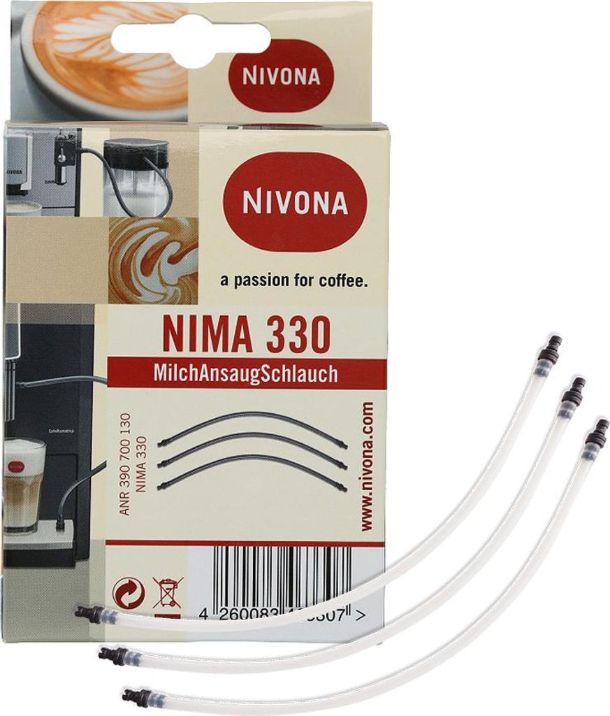 Lot de 3 tuyaux de lait de rechange Nivona NIMA330 Image du produit 
