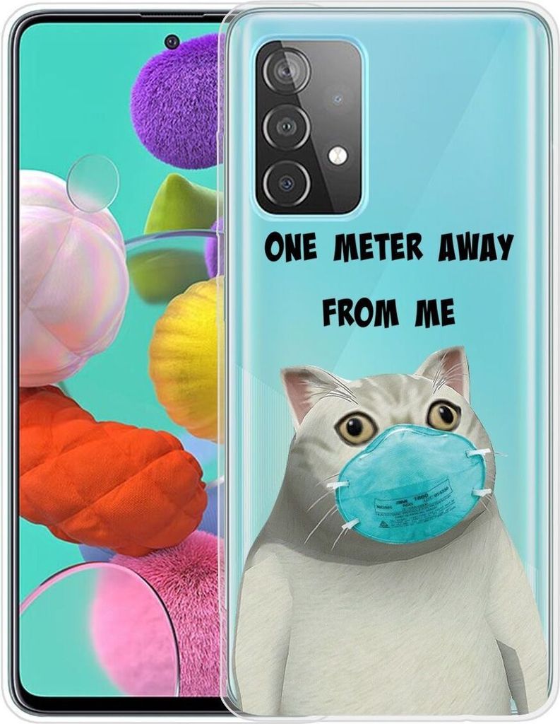 König Design Hülle kompatibel mit Samsung Galaxy A32 5G Kunststoff Soft Handyhülle - Handy Case Transparent