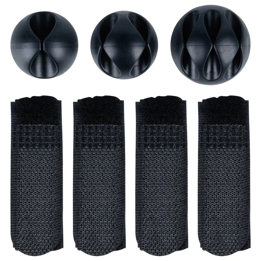 Cable Management Kit Metallo Nero per Setup Gaming e PC Office - 10