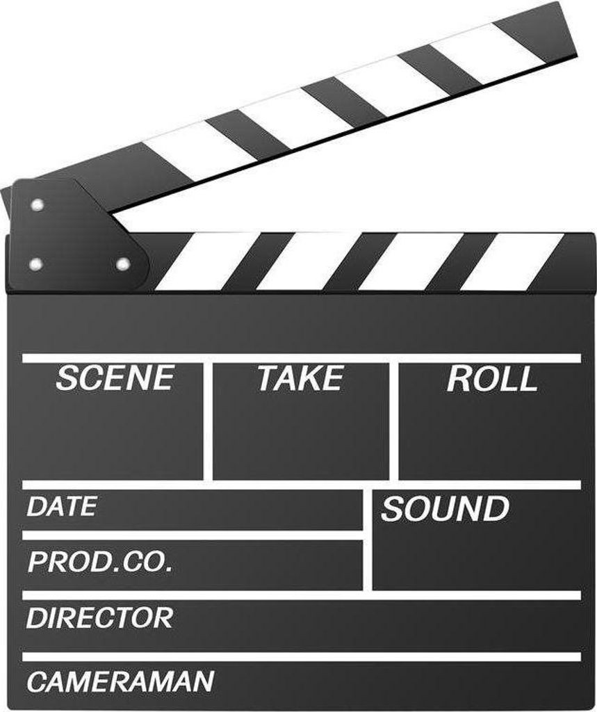 Neewer Filmklappe aus Holz 30x27cm mit Magnetverschluss und unverwechselbarem Sound