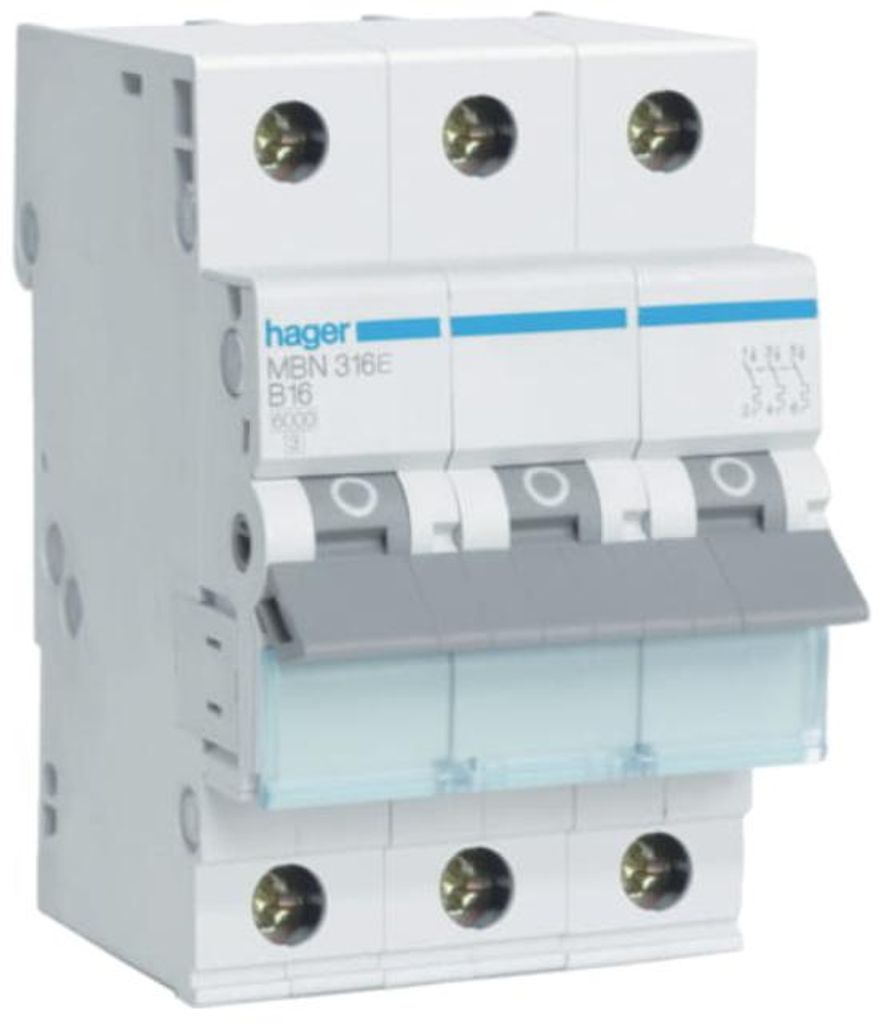 Interruttore 3P B 16A 6kA AC MBN316E Immagine del prodotto 