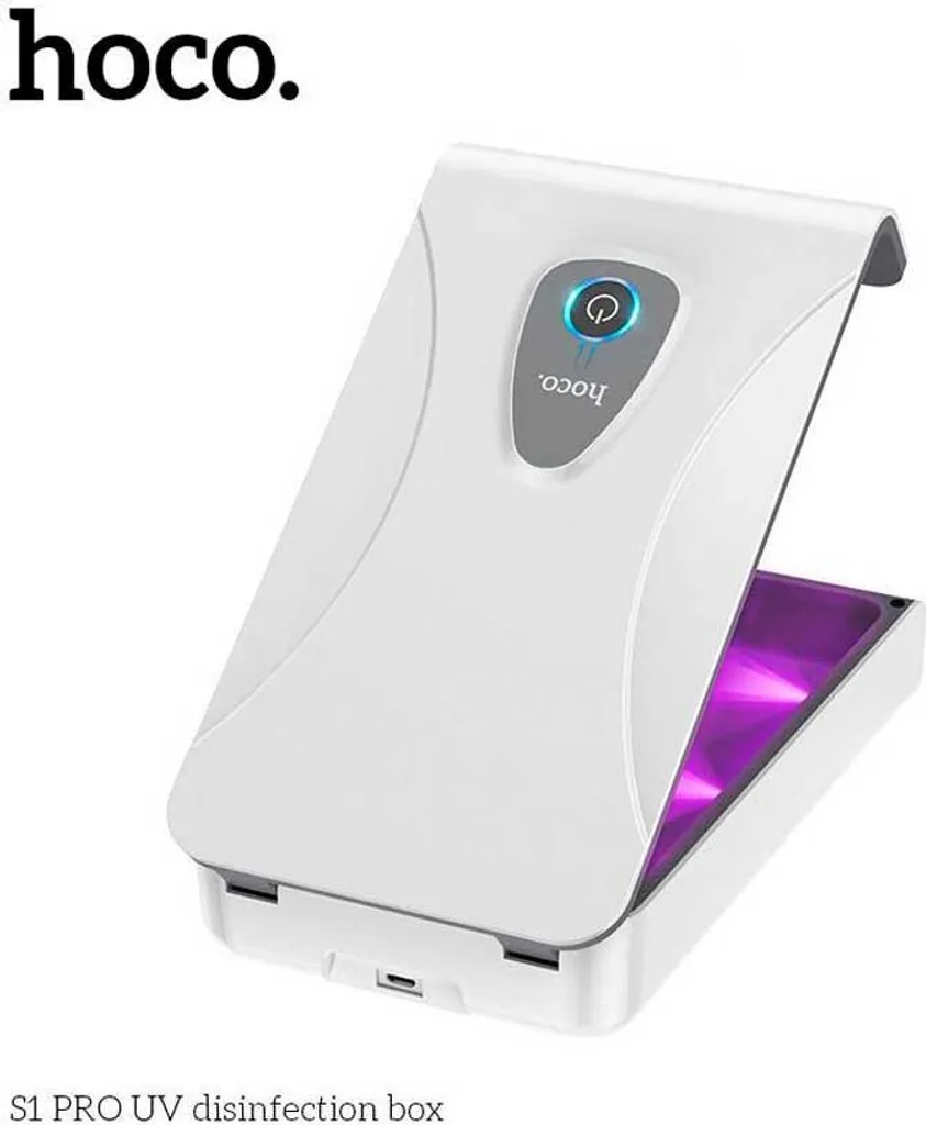 Stérilisateur UV Hoco S1 Pro Transparent - Design Compact et Haute Efficacité