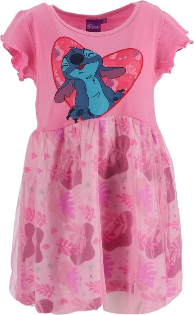 Lilo & Stitch Kinderkleid Pink Mädchen Kleid 5 Jahre
