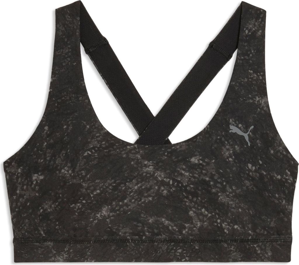 Puma Cloudspun Bra AOP - Mid - PUMA Black, Größe:XS