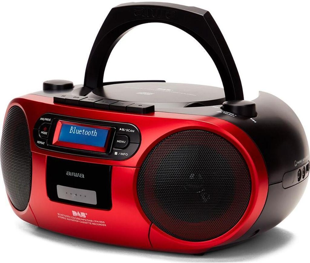 AIWA BBTC-550RD, radio portatile con lettore CD, USB e Immagine del prodotto 