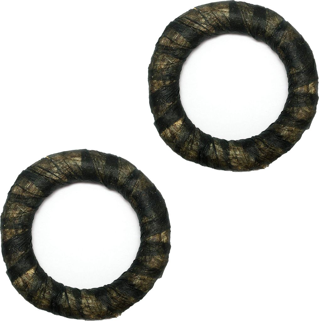 2x DekoPrinz Vlies Strohkranz Ø 55cm / 8cm Strohrömer Rohling Adventskranz Türkranz Kranz Strohring