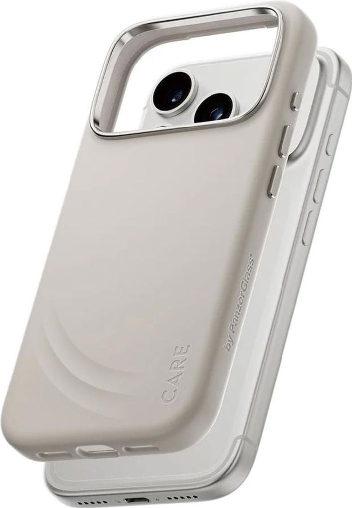 PanzerGlass CARE by FLOW Case Vanilla m. MagSafe iPhone 17 Pro, Cover, Apple, Apple - iPhone 17 Pro, 16 cm (6.3"), Beige