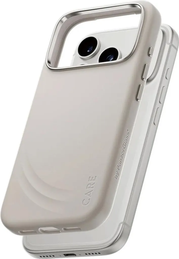 CARE by PanzerGlass Coque Silicone iPhone 17 Pro MagSafe - Vanilla
