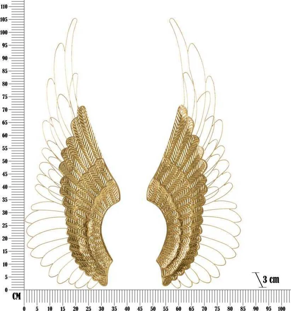 Sublimer un Mur Vide : Art Mural Ali Gold 37cm Lot de 2 en Métal Doré