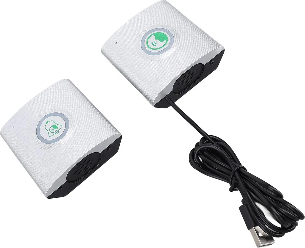 Sonnette Interphone sans Fil Argent Rechargeable USB - Modèle IX-720