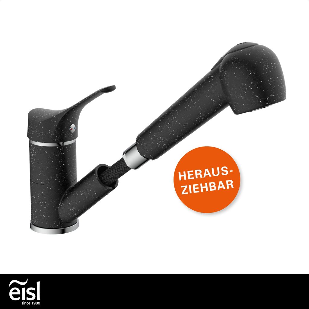eisl Küchenarmatur GRANIT mit Geschirrbrause, Wasserhahn Produktbild 