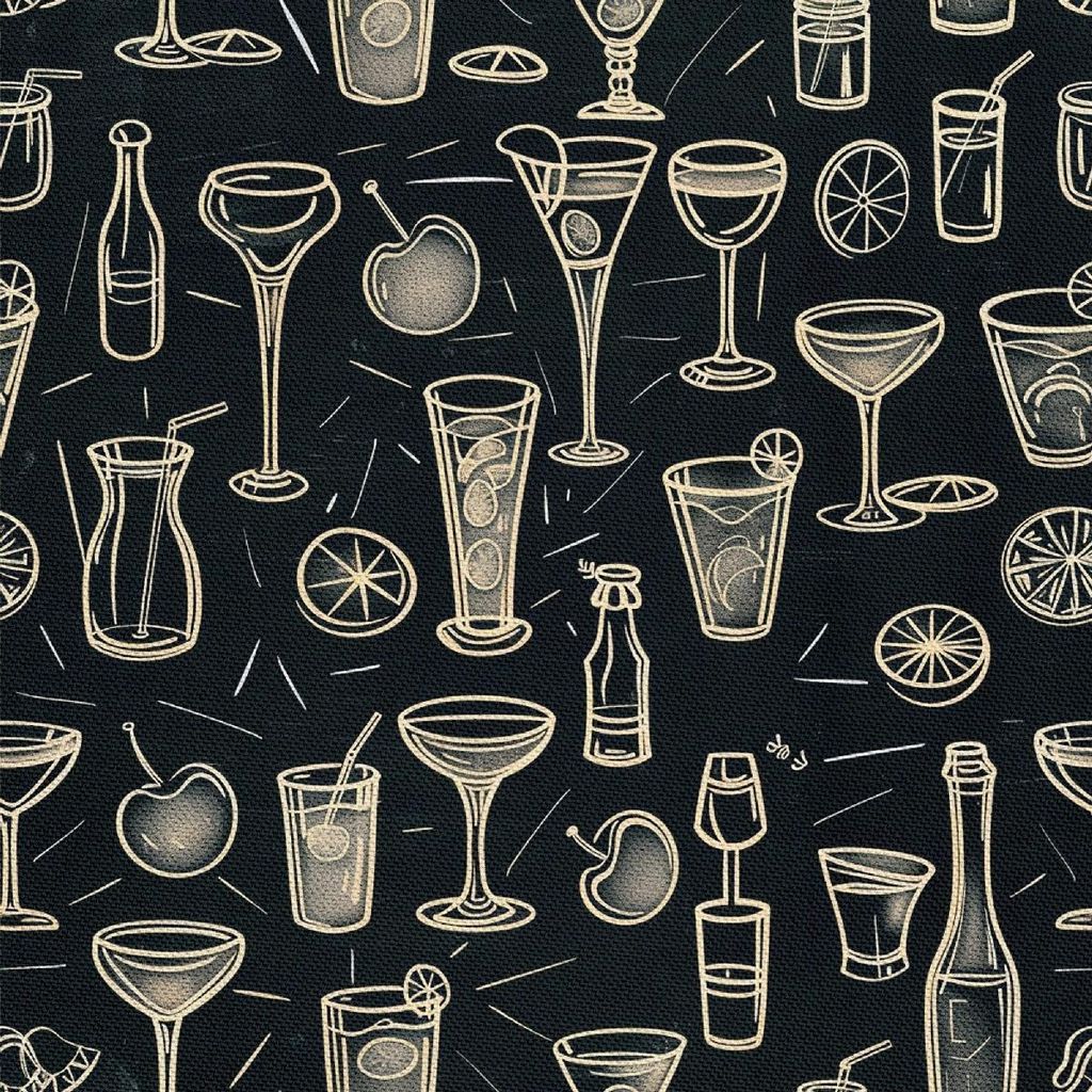 OUTDOOR DEKOSTOFFE OXFORD - Motiv Cocktail | DX8577