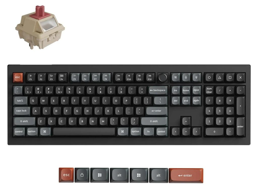 Keychron V6 Ultra 8K Kabellose Mechanische Tastatur 2.4 GHz Produktbild 