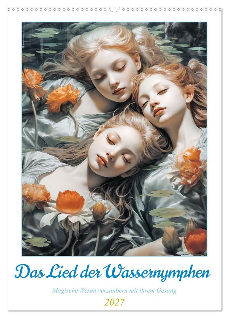 Das Lied der Wassernymphen (Wandkalender 2027 DIN A2 hoch), CALVENDO Monatskalender