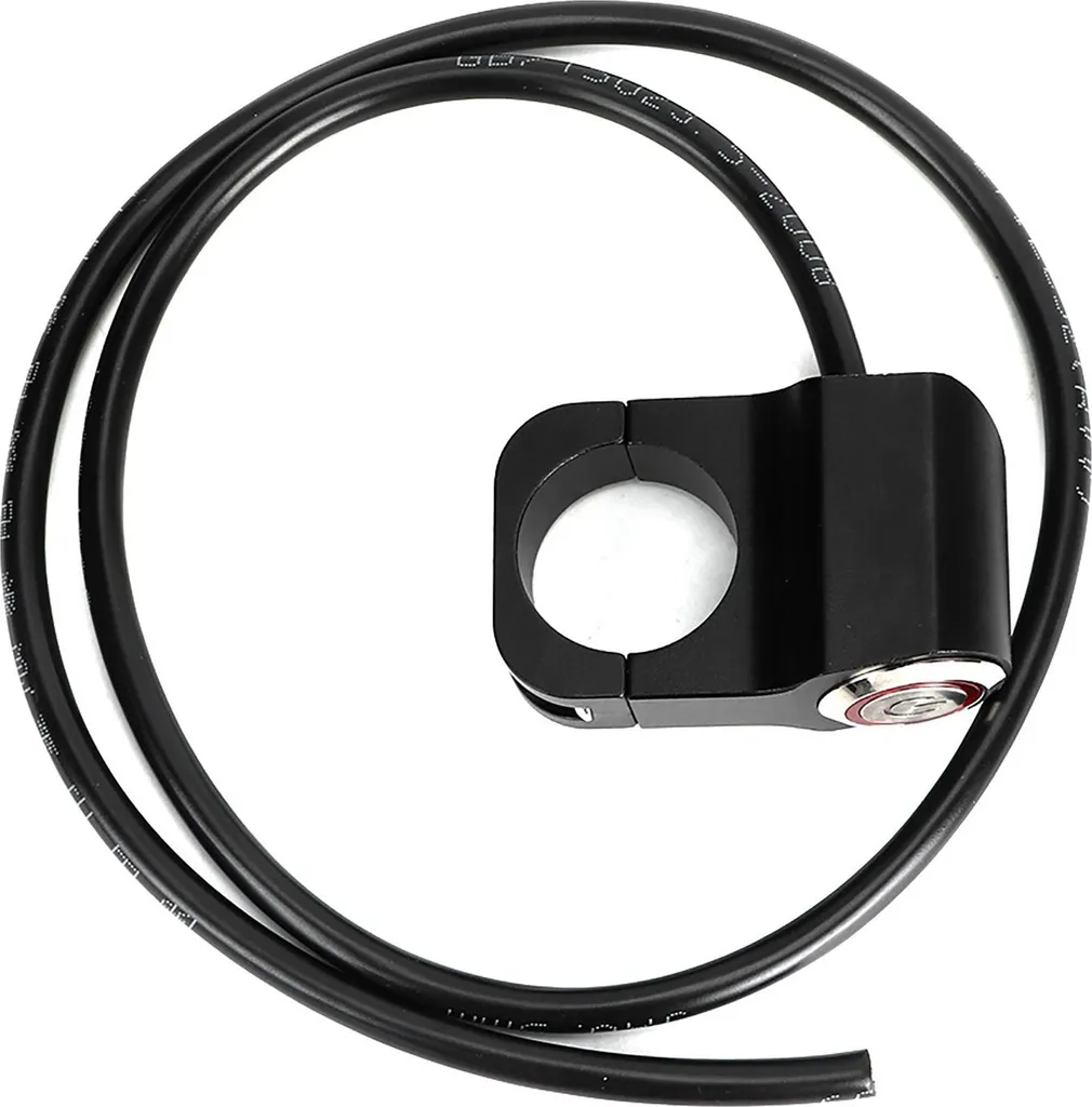Interruttore Moto Impermeabile 25mm 12V per Faretti LED Acciaio Nero
