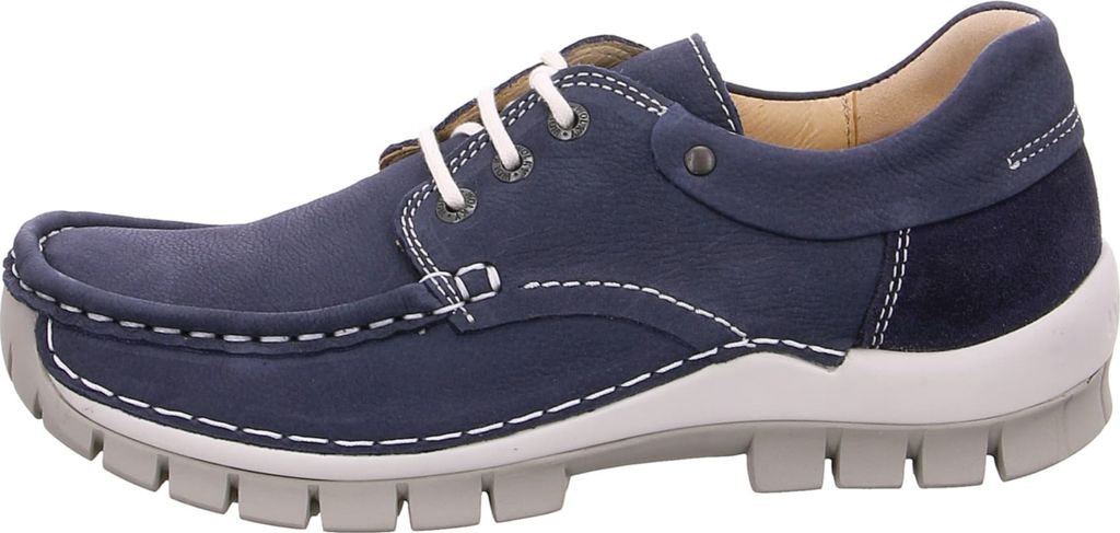 Dámske šnurovacie topánky Wolky Fly nubuk antique denim v Obrázok produktu 