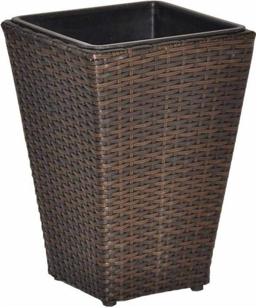 Pflanzkübel Sanssouci Poly Rattan braun 40 cm Produktbild 