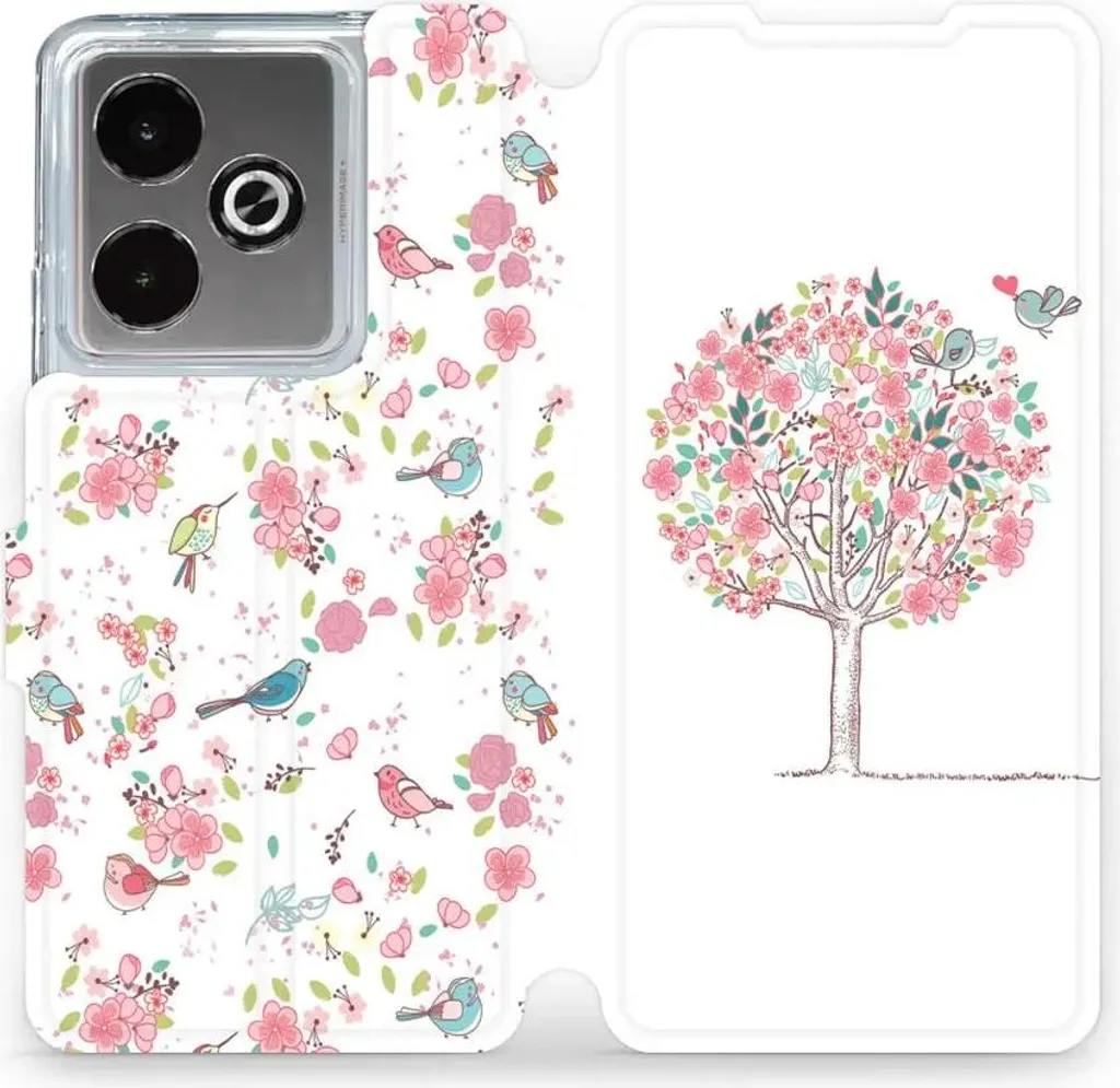 Custodia Professionale Realme GT 7T Mobiwear Book Pink Grove Edition