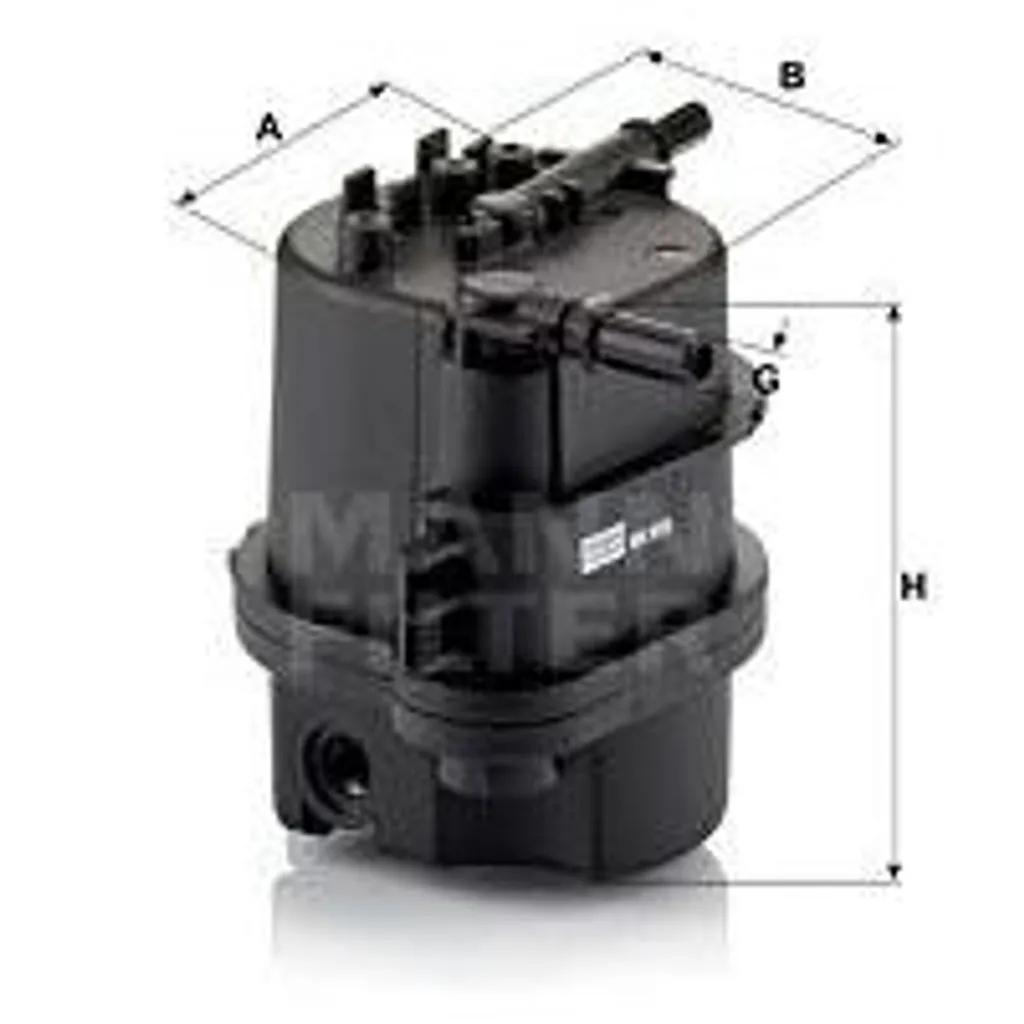 Filtre à carburant MANN-FILTER WK 9015 x pour Peugeot 206 et 307
