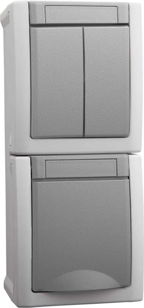 Bloc Prise Étanche IP54 Anti-Poussière Vertical - Solution Saillie FR-AP Robuste