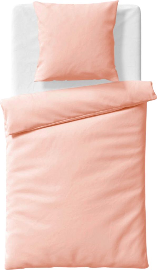 Fleuresse Black Premium Lyocell Uni Bettwäsche, apricot
