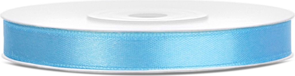 Satine lint, lichtblauw, 6 mm x 25 meter Productafbeelding 