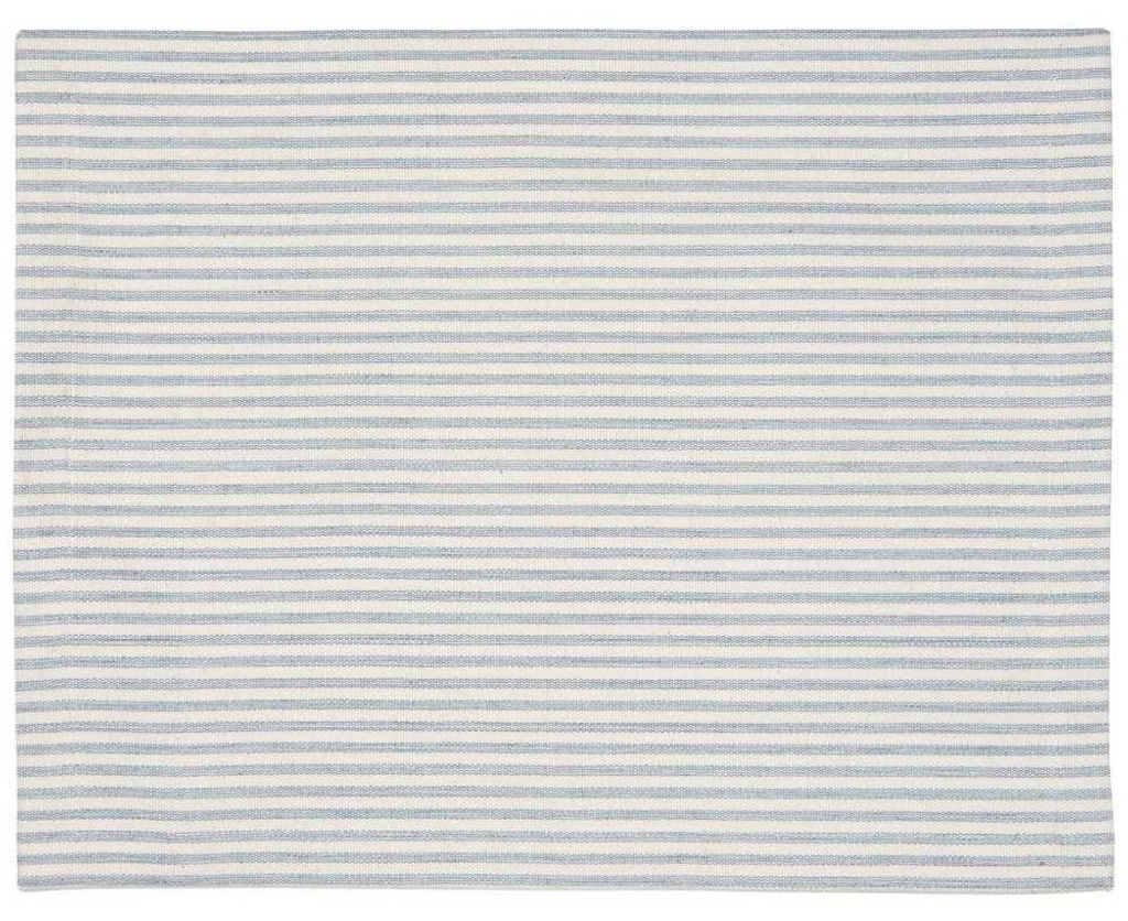 IB Laursen Tischset Staubig Blau mit weißen Streifen 45x35 Produktbild 