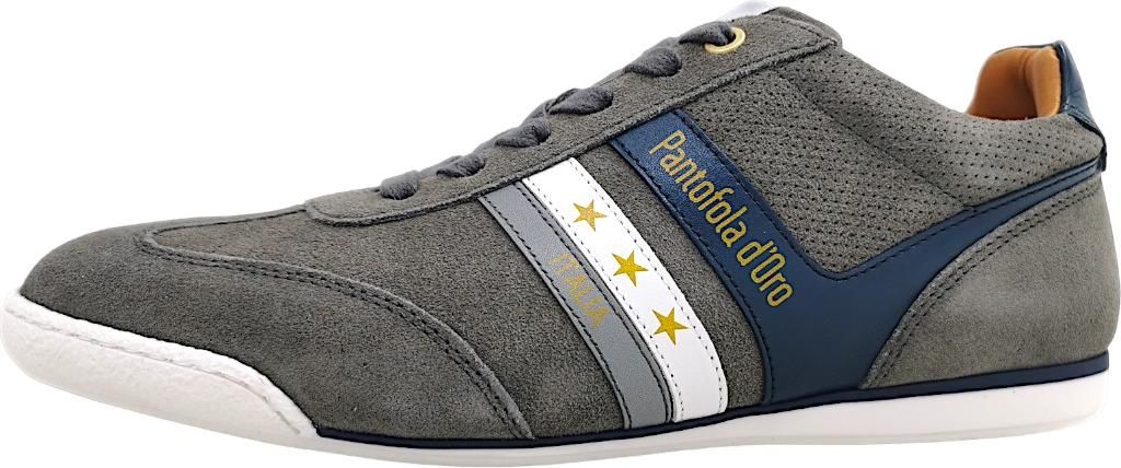 Pantofola d`oro Vasto Suede sportlicher Schnürer Grau in Gr. 40