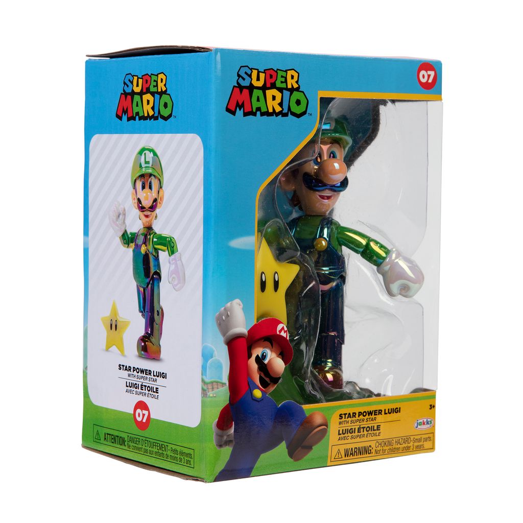 Super Mario - Luigi Stern 10 cm Figur