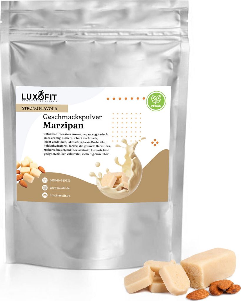 Marzipan Geschmackspulver Flavour kalorienarm 300 g Produktbild 