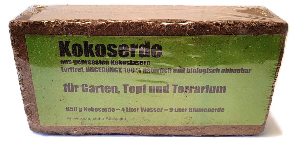 Kokoserde in Ziegelform -  Blumenerde schleppen war Produktbild 