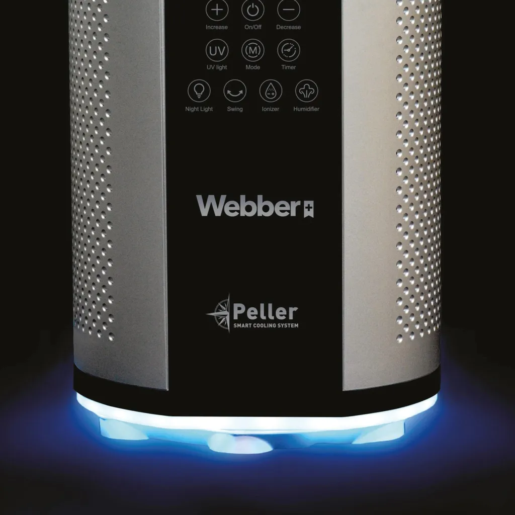 Ventilateur sur pied Webber WB1820 40W avec oscillation automatique - 9