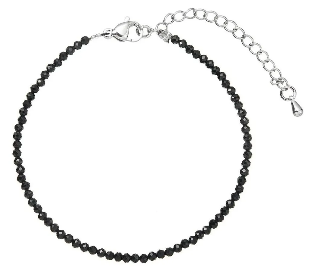 Bracelet de perles avec spinelle noir 43055.3 - Bijou élégant en pierre
