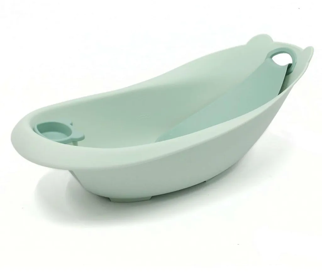 Baignoire bébé B-BATH BEAR coloris vert sauge avec dossier incliné