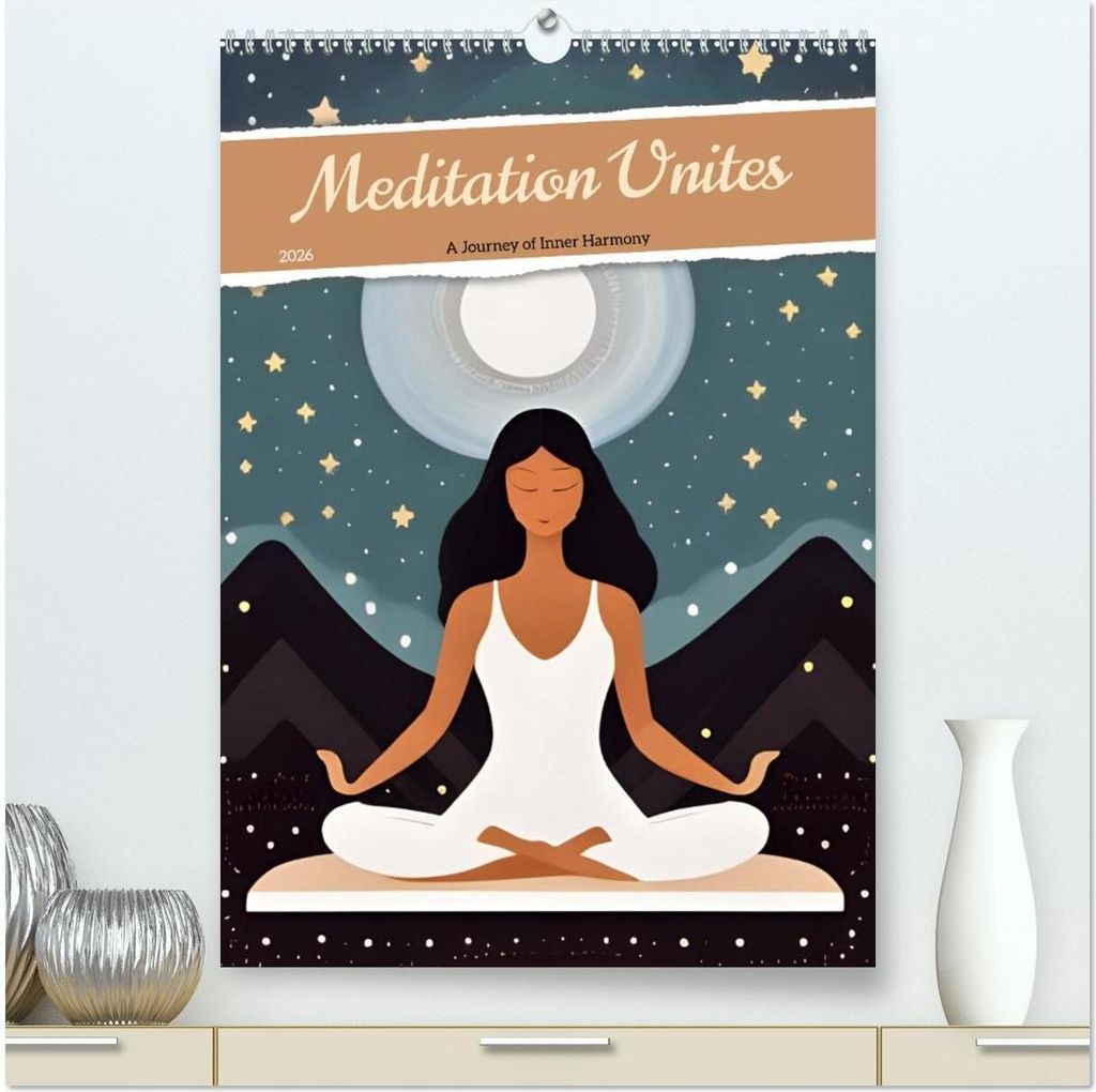 Meditation Unites (High Quality Premium Wall Calendar 2026 DIN A2 portrait),CALVENDO 12 Month Wall Calendar