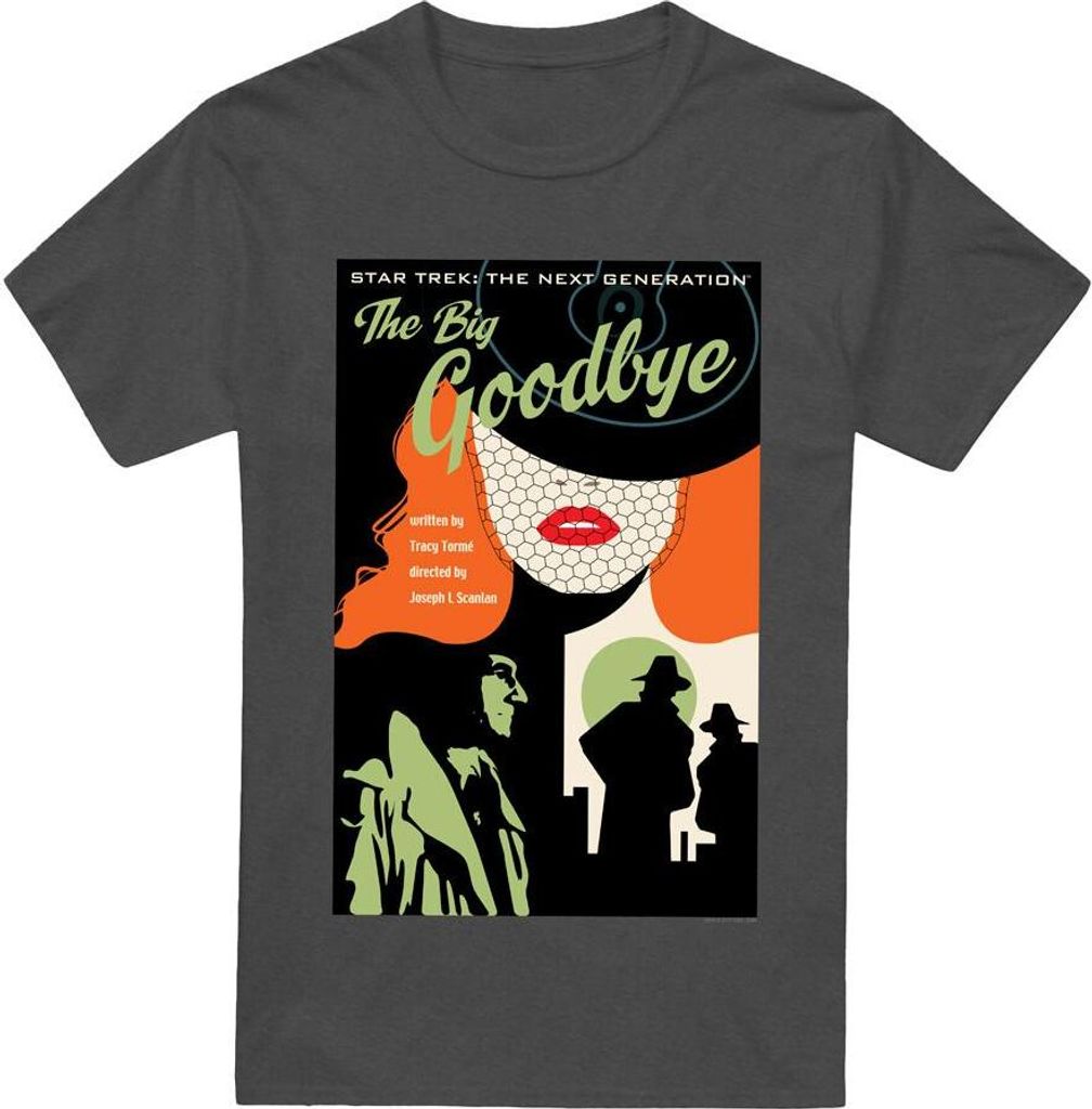 Star Trek - "The Next Generation Season 1 Episode 12" T-Shirt für Herren/Damen Uni TV17787 (3XL) (Holzkohle)