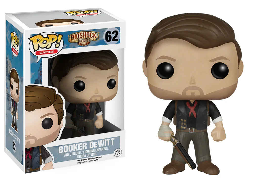 Figurine Pop BioShock Booker DeWitt en Vinyle Durable, Modèle FK6166