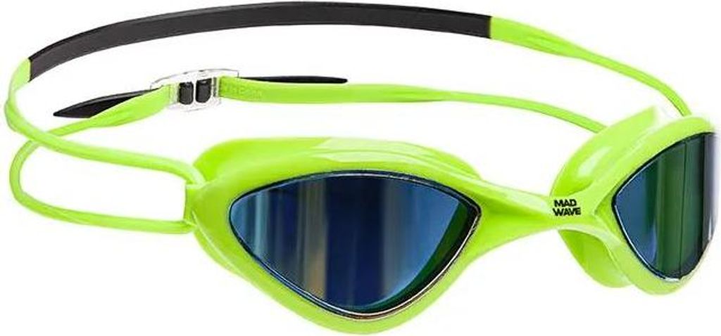 Madwave Rapid Comp L Rainbow Schwimmbrille Mit Spiegelglas Grün Herren,Damen Grün One Size