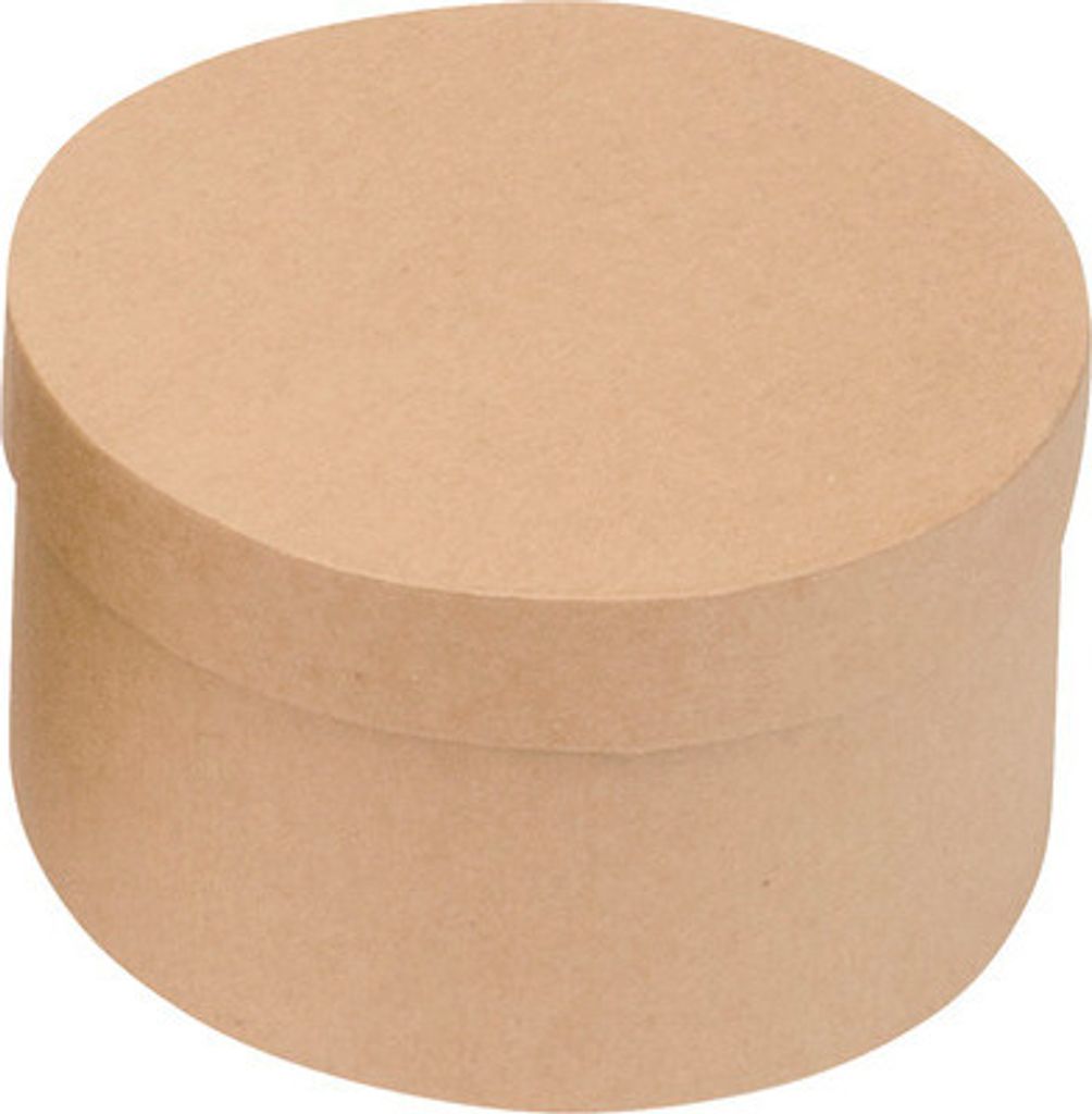 Rundbox aus Pappe Ø 180 x 95 mm