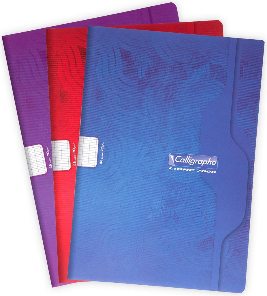 Calligraphe 10x Cahier piqué 21x29,7 48p séyès 70g - Sortiert 7121C
