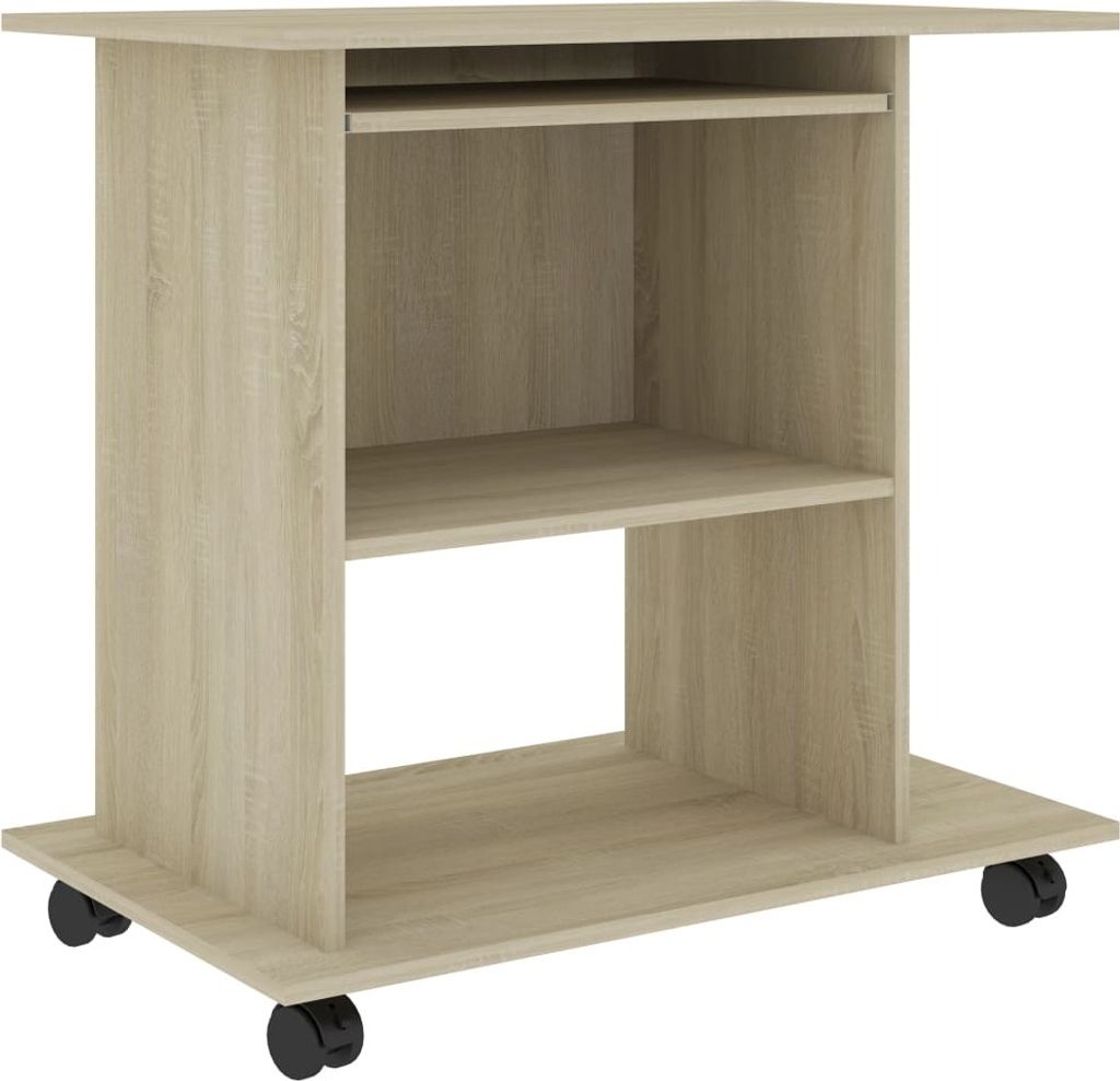 Scrivania Sonoma rovere 80x50x75 cm materiale a base di Immagine del prodotto 