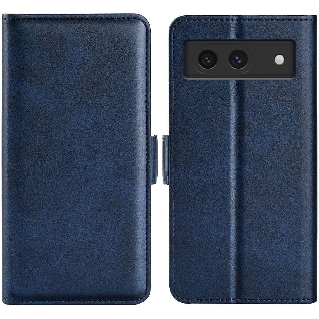 Mobigear Slim Magnet Google Pixel 8a Hülle Klapphülle Geldbörse - Dunkelblau