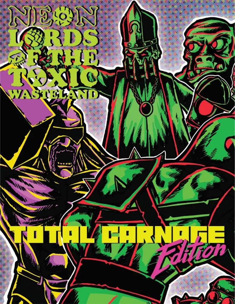 Jeu de rôle sur table Neon Lords Toxic Wasteland Carnage Livre de Base